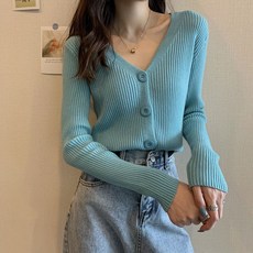 PEONIST 女款修身針織開襟衫