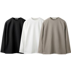 哈里森男士無皺利物浦圓形長袖T卹3件套WMS1002