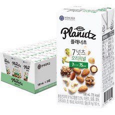 플래너츠 7넛츠 오리지널, 190ml, 24개