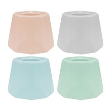 火山形珪藻土牙刷架, 藍色 + 綠色 + 灰色 + 紅色, 1組