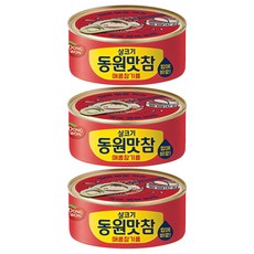 동원 살코기 맛참 매콤참기름 통조림, 135g, 3개