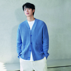 Mind Bridge 男款Couture中長版寬鬆開襟衫 MYCD2170