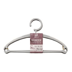 百貨King C型防滑衣架 41cm寬 5入組 PP+TPR材質, 灰色, 1組