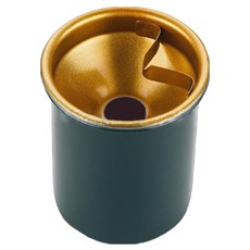 不鏽鋼防風加厚個性煙灰缸 9.5 x 7.5cm, 暗夜綠色, 1個