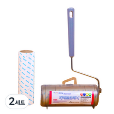 MINEING 160手柄黏塵滾筒 主體 + 手柄支架 + 除塵膠帶補充包, 2套