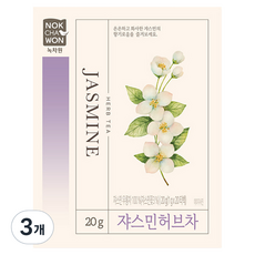 녹차원 쟈스민 허브차, 1g, 20개입, 3개