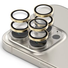 모란카노 메탈 링 카메라 렌즈 강화유리 2p 세트 골드, 1세트