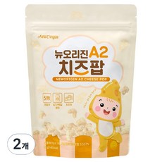 유한건강생활 뉴오리진 치즈팝 A2 단백질 아기과자, 2개