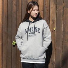 ALVINCLO 男女通用 AMUSE 帽子配色 寬鬆版型 連帽T恤 AVH512