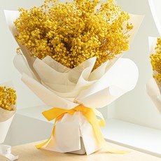 COCODOR 珂珂朵爾 永不凋謝鮮花 永生滿天星花束 大尺寸, 黃色