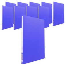 Heemang 免打孔PP拉桿文件夾 A4, 藍色, 10個