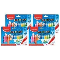 Maped 不縮頭胖胖彩色筆 Set 12色 COLOR'Peps Mini Power, 4盒