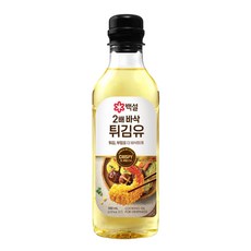 백설 2배 바삭 튀김유, 1개, 500ml