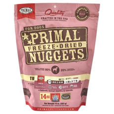 PRIMAL 派莫 原獵生食 凍乾主食磚 成犬適用, 火雞 + 沙丁魚, 396g, 1包