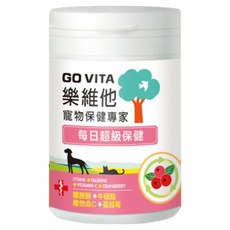 GO VITA 樂維他 每日超級保養 犬貓適用 55顆 - 離胺酸+牛磺酸+維他命C+蔓越莓，增強免疫和泌尿系統健康, 健康護理, 1罐
