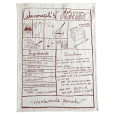 오레뉴 레터링 패브릭 키친크로스 테이블매트, 레드, 1개, 40 x 55 cm