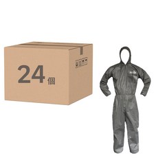 Guardman SMS連身防護衣/防塵衣, 灰色, 24個