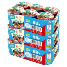 오뚜기 LIGHT&JOY 저당 컵누들 불닭맛 42g, 18개