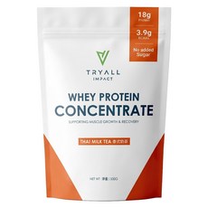 TRYALL 濃縮乳清蛋白粉 泰式奶茶, 500g, 1包