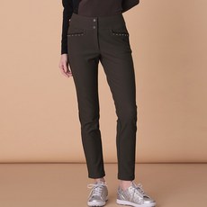 Cleveland GOLF 女式鉚釘側邊彩色經編高腰束帶高爾夫褲 CGKWPT178