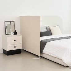 까사마루 이브 스탠드형 가림막 파티션 1200 x 25 x 1200 mm, 오트밀