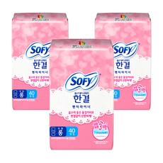 쏘피 한결 팬티라이너, 롱, 40개입, 3개