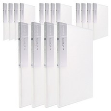 Heemang 自然透明文件夾 20頁內頁固定型, 白色, 16入