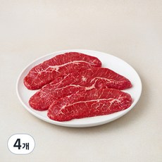 엑셀컷 미국산 부채 스테이크 컷 (냉장), 600g, 4개