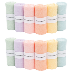 Fall in Home 每月一入 月度潔淨沐浴巾 粉彩版, 混合色, 6入, 2個