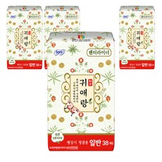 쏘피 바디피트 귀애랑 팬티라이너, 일반, 38개입, 4개