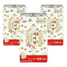 쏘피 귀애랑 팬티라이너, 일반, 38개입, 3개