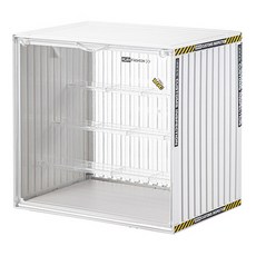 貨櫃造型公仔收納箱 透明款, 大(34 x 23 x 31.5cm), 1個