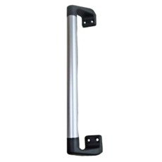 感恩使者 30度斜角安全扶手, 鋁製, 銀/黑, XL, 銀 + 黑, 1支