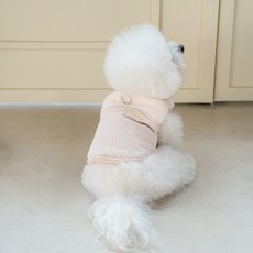 PETSLAND 寵物Roy鋪棉背心, 象牙白, 1個