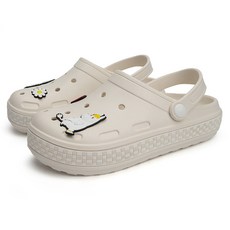 알파슈 무민 아동용 체크 라인 샌들