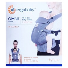ergobaby 全階段四式透氣嬰兒背帶, 石墨灰