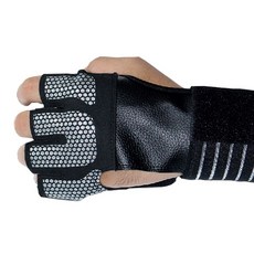 런웨이브 브라이트 4구 헬스장갑 왼손 LW-FH400, 블랙, 1개