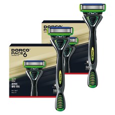DORCO 多可樂客 PACE 6 刮鬍刀 + 備用刀片 10p, 2套