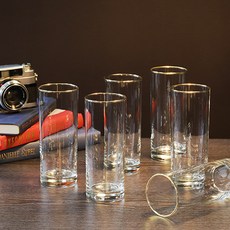 오션글라스 부라노 리얼골드 레귤러컵 355ml, 혼합 색상, 6개