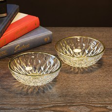 Ocean Burano Real Gold水晶碗 12cm, 混色, 2入