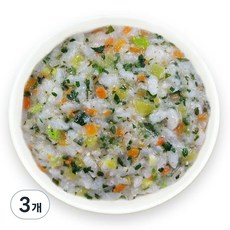 짱죽 실온이유식 후기, 삼색나물들깨진밥, 160g, 3개