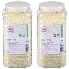 월드그린 싱싱영양통 찹쌀, 2kg, 2개