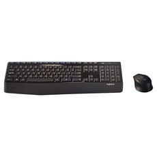logitech 羅技 無線鍵盤滑鼠組 原廠保固, MK345, 藍黑色, 1組
