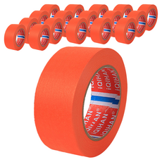 다다 칼라 마스킹 종이테이프 30mm x 15m, 오렌지, 18개