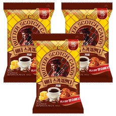 롯데웰푸드 버터 스카치캔디 커피, 157g, 3개