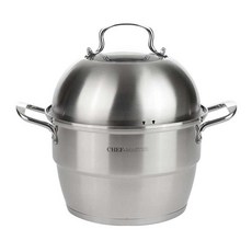 CHEF-MASTER 不鏽鋼雙層IH蒸鍋, 24cm, 1入