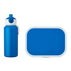 MEPAL 兒童水壺餐盒組, 藍色, 1組, 水壺 + 餐盒