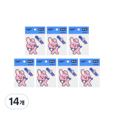 라인프렌즈 BT21 클리어 데코 스티커 2탄, 쿠키, 14개