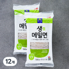 냉장_면사랑 생 메밀면 6인분, 500g, 12개