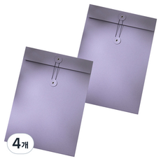 Misoroun 紙質文件檔案收納袋 23.9 x 33 cm, 4個, 紫色